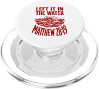 Red Groovy Wave lo dejó en el Agua Mateo 28:19 PopSockets PopGrip para MagSafe