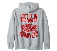 Red Groovy Wave lo dejó en el Agua Mateo 28:19 Sudadera con Capucha