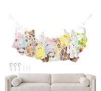 Red Hamaca para animales de peluche | Resistente Grande Y Estética Decoración Para Habitación,Hamaca Porta Juguetes De Peluche De Malla - Para Organización Y Exposición Para Niñas Niños Pequeños