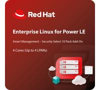 Red Hat Enterprise Linux for IBM Power, LE with SM, Security Select 10 Pack, Add-On (4 Cores, Up to