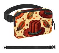 Red Hat Turkey Feather-579 - Riñonera de estilo unisex: riñoneras de moda, bolsas cruzadas deportivas delgadas a la moda para correr, senderismo, senderismo, mujer, hombre, multicolor, 4 x 23 x 15 cm,