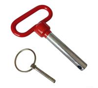 Red Head Fitness Pin, pestillo para equipo de gimnasio, Q235 de acero de ajuste seguro para soporte de sentadillas (20 mm)