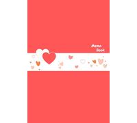 Red Heart Aesthetic Notebook: Romantic Minimalist Journal, 6 x 9 Inches with 120 Lined Pages, Memo Book for Daily Writing