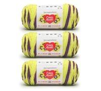 Red Heart All in ONE Flower Power Dapper Daphne - Ovillo de lana Daphne, paquete de 3 unidades de 250 g, 100% acrílico, estambre #4 (mediano), 417 yardas, tejido/ganchillo