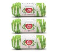 Red Heart All in ONE Flower Power - Hilo de campo de flores, paquete de 3 unidades de 250 g, 100% acrílico, estambre #4 (mediano), 440 yardas, tejido/ganchillo