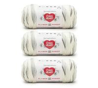 Red Heart All in ONE Flower Power - Hilo de salvia plateada - Paquete de 3 unidades de 250 g - 100% acrílico - #4 estambre (mediano) - 440 yardas - Tejido/ganchillo