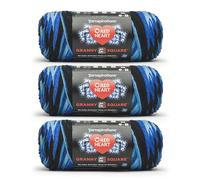 Red Heart All in One Granny Square Blue Beacon 3 paquetes de hilo de 250 g