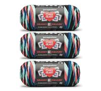 Red Heart All in One Granny Square Pop Culture - Paquete de 3 hilos de 250 g