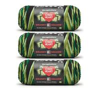 Red Heart All in One Granny Square Verdant Vine - Paquete de 3 ovillos de hilo de 250 g