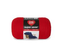 Red Heart Super Saver - Hilo rojo cereza de 1000 g, 1 paquete de 1000 g, 100% acrílico, estambre #4 (mediano), 1860 yardas para tejer, ganchillo, manualidades y amigurumis