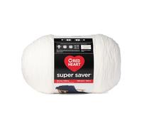 Red Heart Super Saver - Ovillo de hilo blanco de 1000 g, 1 paquete de 35.2 onzas, 100% acrílico, 4 estambre (mediano), 1860 yardas para tejer, ganchillo, manualidades y amigurumi