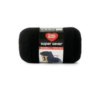 Red Heart Super Saver - Ovillo de hilo negro de 1000 g, 1 paquete de 35.2 onzas, 100% acrílico, #4 de estambre (mediano), 1860 yardas para tejer, ganchillo, manualidades y amigurumi