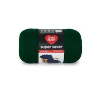 Red Heart Super Saver - Ovillo de hilo, verde cazador, 1000 g, 1 unidad, 100% acrílico, peinado, n.º 4 (mediano), 1700 m, para tejer, ganchillo, manualidades y amigurumis