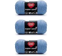 Red Heart Super Saver - Paquete de 3 - bígaro claro - 198 g - Acrílico - 4 medianos (peinado) - 364 yardas - Tejer, ganchillo, manualidades y amigurumi