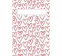 Red Hearts Journal: Minimal Dot Grid Notebook for Love Notes and Everyday Thoughts: Romantic & Stylish Journaling Notebook | 60 Dotted Pages for ... Journaling, Writing, and Creative Expression