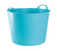 RED HOG Contenedor Cubo Cesta Flexible Flexi Multifuncional, Establo, Jardín, Garaje, Alimentación de Animales, Mezcla, Almacenamiento, Riego, Lavado, Resistencia 120 kg, 44x33x35cm 42L Turquesa