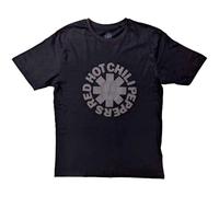 Red Hot Chili Peppers Camiseta Hi Build Classic Asterisk Oficial Unisex Negro, Negro, L