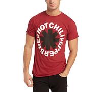 Red Hot Chili Peppers - Camiseta - Hombre de color Rojo de talla XX-Large - Red Hot Chili Peppers - Uomo Nero Asterisk (Camiseta) in Rosso, XX-Large, Rosso