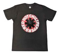 Red Hot Chili Peppers Camiseta Red Circle Asterisk Oficial Unisex Eco Friendly, Gris, Medium