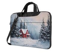 Red House In The Snow - Funda acolchada para laptop de 15,6 pulgadas, para mujeres y hombres