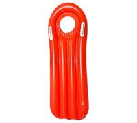 Red Inflatable Body Board - Beach Surf Float | 75x50cm Swim Board with Easy Grip Handles, PVC Water Raft with Air Chamber Structure, Beach Wave Riding Equipment, Floating Surf for Pool Use