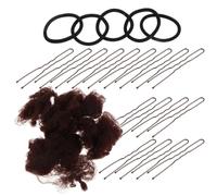 Red Invisible Cabello Marrón, Malla, Poliéster | Juego Horquillas Gomas Elásticas, Cobertura Discreta, para Moños, Danza y Peinado Rápido