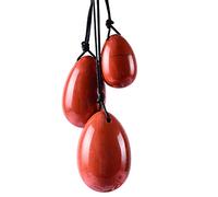 Red Jasper Yoni Masaje Egg Set Yoni Wand 100% Natural Precious Gemstone Kegel, huevos