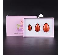 Red Jasper Yoni Masaje Egg Set Yoni Wand 100% Natural Precious Gemstone Kegel, huevos con caja