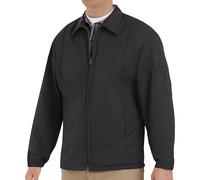 Red Kap Men's Perma-Lined Panel Jacket, Black, Long X-Large