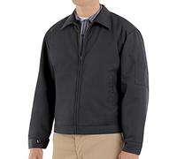 Red Kap Men's Slash Pocket Quilt-Lined Jacket, Black, 4X-Large