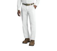 Red Kap - Pantalones de Trabajo de Mezcla de Sarga de Ajuste Regular sin Arrugas para Hombre, Blanco, 30W x 32L
