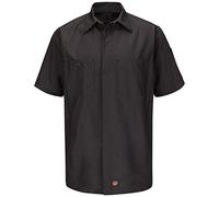 Red Kap Short Sleeve Solid Crew Shirt Camisa, Gris Oscuro, XXL para Hombre