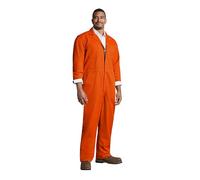 Red Kap Twill Action Back Coverall Overoles de Trabajo, Naranja, 50 Lange para Hombre