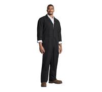 Red Kap Twill Action Back Coverall Overoles de Trabajo, Negro, 54 Lange para Hombre