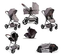 Red Kite Push Me Savanna i Travel System - Asiento de coche con portabebés i-Size, color grafito