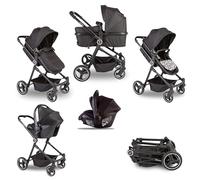 Red Kite Push Me Savanna i Travel System - Asiento de coche con portabebés i-Size, diseño de cebra