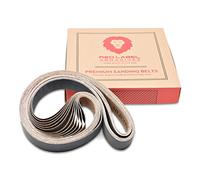 Red Label Abrasives 1 correa de lijado de 30 pulgadas, carburo de silicio de grado industrial (elige un grano), paquete de 12 unidades, para afilar cuchillos y metalurgia (surtido de grano fino)
