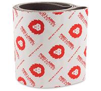 Red Label Abrasives 6 x 89 pulgadas 80 Grit óxido de aluminio multipropósito correas de arena para Woodworking, cuero, caucho, plástico y metal ligero de trabajo, correa de papel de lijadora 2 paquete