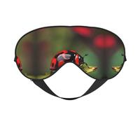 Red Ladybug Dasisy - Máscara de ojos unisex, cero presión ocular, cubierta suave para sombra de ojos para viajes