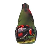Red Ladybug Dasisy Red Ladybug Dasisy Bolsa de Pecho Diagonalmente Sling Mochila Hombres Mujeres Viaje por Mochila Multifuncional para Deportes al Aire Libre