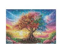 Red Leaf Árbol de la Vida Puzzle 300 Piezas Cartón Grueso para Principiantes Agilidad Mental Vacaciones Verano Garantía Reposición Piezas Regalo Ideal 300 PCS/40x28cm
