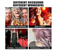 (Red)Leke Eelhoe Temporary Hair Wax Granny Gray Colorful Hair Wax Hair Mud Natural Color One-time Easy Dyeing | 8214436094973