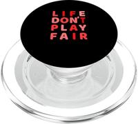 Red Life Don't Play Fair Rojo Gráfico PopSockets PopGrip para MagSafe