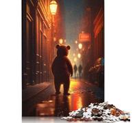 Red Light District Bear Puzzles Imposible,desafío para Adultos Entretenimiento Creativo 1000 Piezas Obra De Arte De Juego De para Adultos Y Niños 500pcs (52x38cm)