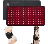 Red Light Therapy Belt for Pets, Infrared Heating Wrap, 660nm & 850N Infrared Rough Light Therapy Device, 120pcs LED Light Beads, Adjustable Power and Time, for Pain Relief, Wound Care In Dogs, Cats