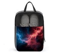 Red Lightning in The Sky - Bolsa de almacenamiento antipolvo para zapatos de golf para viajes, uso diario, bolsa de almacenamiento para zapatos de golf