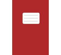 Red Lined Notebook - 200 Page Lined Notepad - Ideal for Office Notes, Homework, Diary, Daily Planner