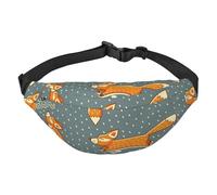 Red Little Foxes Riñonera para Hombre, riñonera Cruzada de Moda para Mujer, riñonera con Correa Ajustable