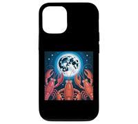 Red Lobster Three Lobster Howling At Moon Mujeres Hombres Langosta Carcasa para iPhone 12/12 Pro