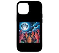 Red Lobster Three Lobster Howling At Moon Mujeres Hombres Langosta Carcasa para iPhone 12/12 Pro
